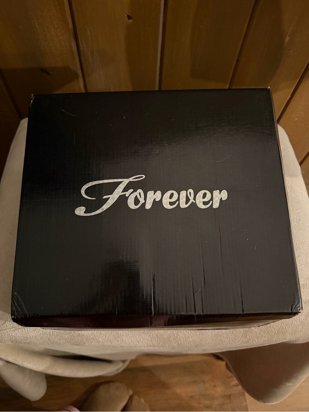 Forever 21 Black Patent Platform Ankle-Strap Chunky High Heels Size 10 - Picture 8 of 10